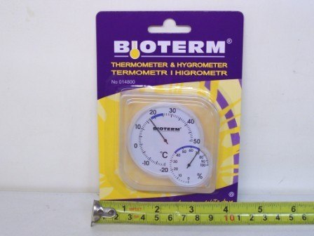 Termometr zewnętrzno/wewn. bimetal + higrometr | 014800 Termometr zewnętrzno/wewn. bimetal + higrometr | 014800