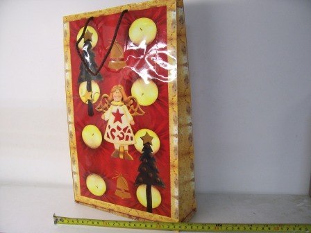Torebki 12szt. ozdobne foliowane bożonarodz. 25x39cm - LAK1 Torebki 12szt. ozdobne foliowane bożonarodz. 25x39cm - LAK1
