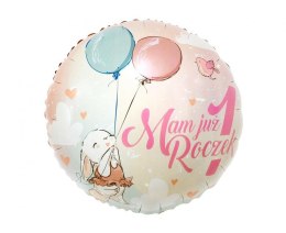 Balon foliowy Mam Już 1 Roczek, 18