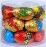 Czekoladki jajka kolorowe 20 g tuba 20 szt Czekoladki jajka kolorowe 20 g tuba 20 szt