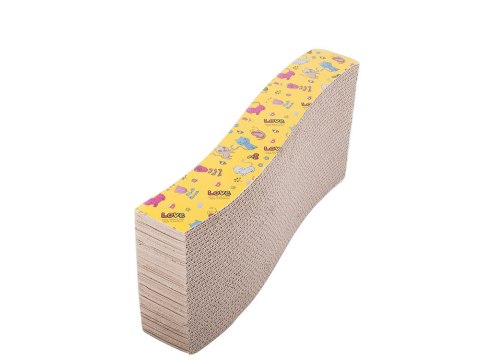 Drapak tekturowy dla kota poziomy fala kocimiętka 19312 43x23xh7cm Drapak tekturowy dla kota poziomy fala kocimiętka 19312 43x23xh7cm