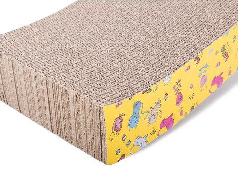 Drapak tekturowy dla kota poziomy fala kocimiętka 19312 43x23xh7cm Drapak tekturowy dla kota poziomy fala kocimiętka 19312 43x23xh7cm