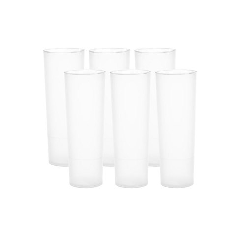 Kubki plastikowe 330ml wysokie 6 sztuk Kubki plastikowe 330ml wysokie 6 sztuk