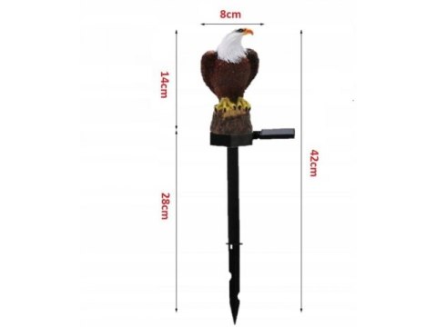 Lampka led solarna dekoracyjny ORZEŁ 42 cm/50 2953 Lampka led solarna dekoracyjny ORZEŁ 42 cm/50 2953