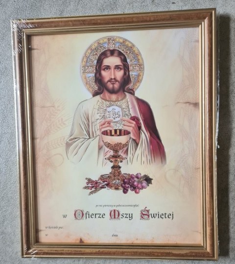 Obraz 20 x 30 cm Pamiątka Komunii Świętej - do wypisania Obraz 20 x 30 cm Pamiątka Komunii Świętej - do wypisania