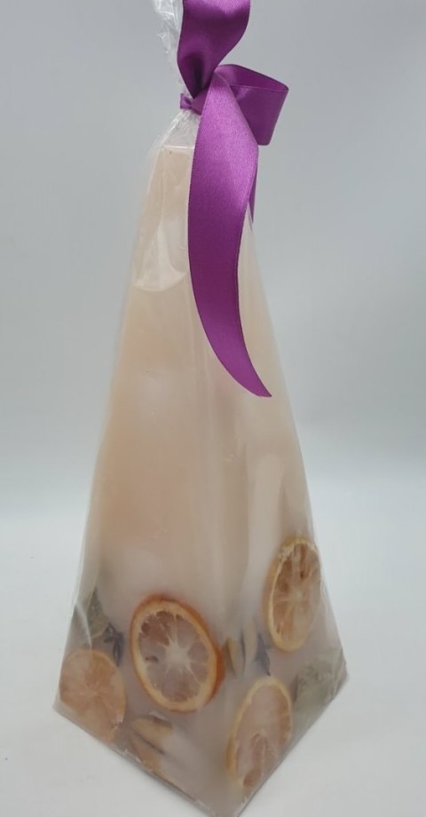 Świeca piramida owoce zapachowa 30 cm Świeca piramida owoce zapachowa 30 cm