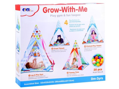 Edukacyjny namiot mata wigwam pozytywka ZA3224 Edukacyjny namiot mata wigwam pozytywka ZA3224