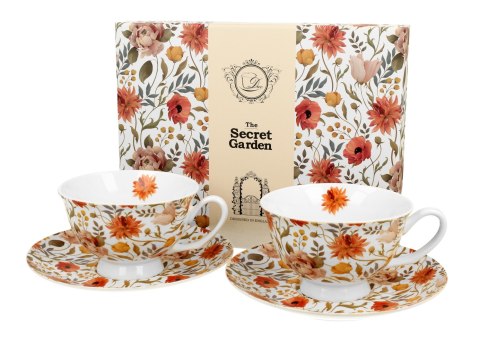 Filiżanki royal ze spodkami komplet 2szt. SUMMER FLOWERS Filiżanki royal ze spodkami komplet 2szt. SUMMER FLOWERS