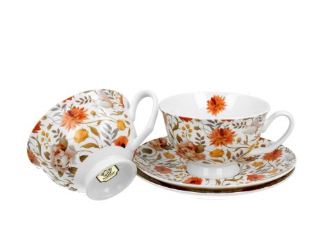 Filiżanki royal ze spodkami komplet 2szt. SUMMER FLOWERS Filiżanki royal ze spodkami komplet 2szt. SUMMER FLOWERS