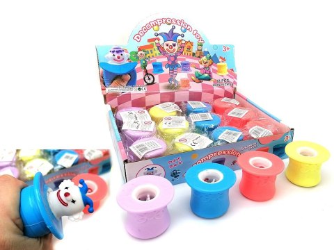 Gniotek antystresowy wyciskany 12szt clown Gniotek antystresowy wyciskany 12szt clown