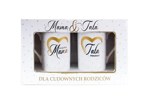 Kubek komplet Cudowana Mama / Wspaniały Tata Q 897 Kubek komplet Cudowana Mama / Wspaniały Tata Q 897
