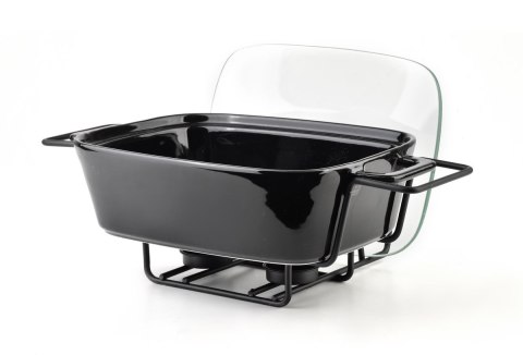 Modern Kitchen Naczynie Z Podgrzewaczem 1,4L, 36X25X15Cm Modern Kitchen Naczynie Z Podgrzewaczem 1,4L, 36X25X15Cm
