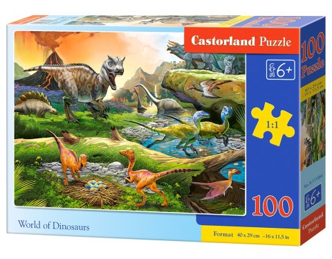 Puzzle 100 el. Świat dinozaurów Castorland B-111084 Puzzle 100 el. Świat dinozaurów Castorland B-111084