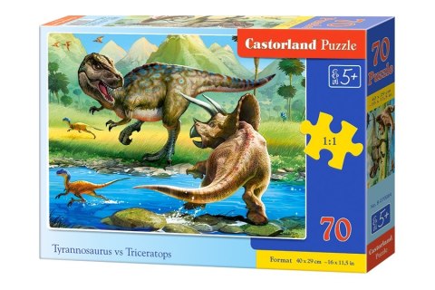 Puzzle 70 el.TYRANNOSAURUS VS TRICERATOPS Castorland B-070084 Puzzle 70 el.TYRANNOSAURUS VS TRICERATOPS Castorland B-070084