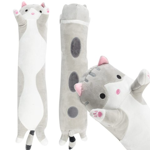 Maskotka kotek plusz podłużna długi 70cm poduszka wałek | B-2188 Maskotka kotek plusz podłużna długi 70cm poduszka wałek | B-2188