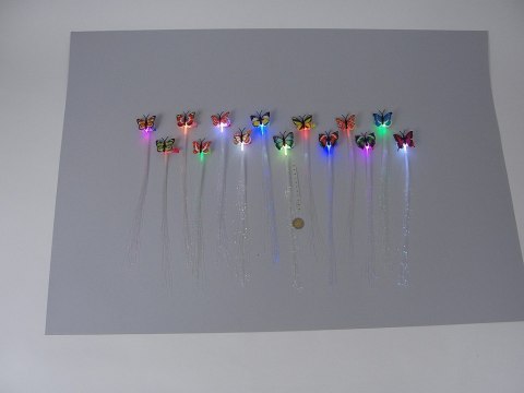 Peruka pasemka światłowód led 35cm 24szt. Peruka pasemka światłowód led 35cm 24szt.