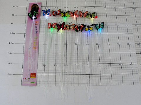 Peruka pasemka światłowód led 35cm 24szt. Peruka pasemka światłowód led 35cm 24szt.