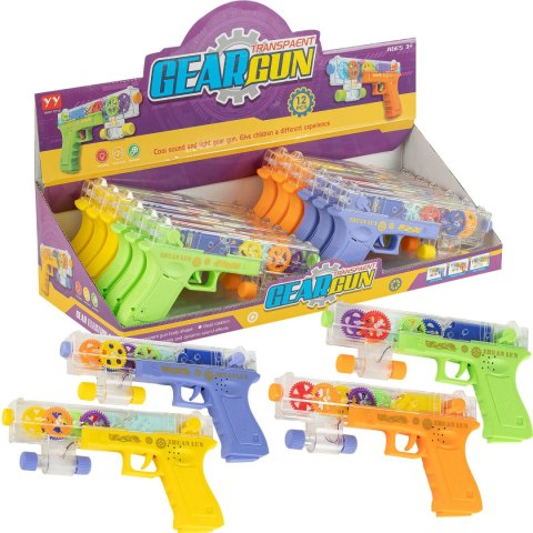 Pistolet światło dźwięk z ruchomymi elementami w środku - 003 Pistolet światło dźwięk z ruchomymi elementami w środku - 003