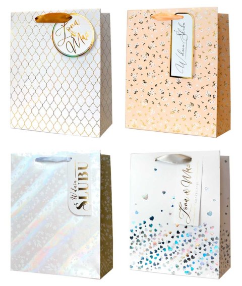Torba Ślub 17,9x12,8cm 12szt. | QPS-062 Torba Ślub 17,9x12,8cm 12szt. | QPS-062