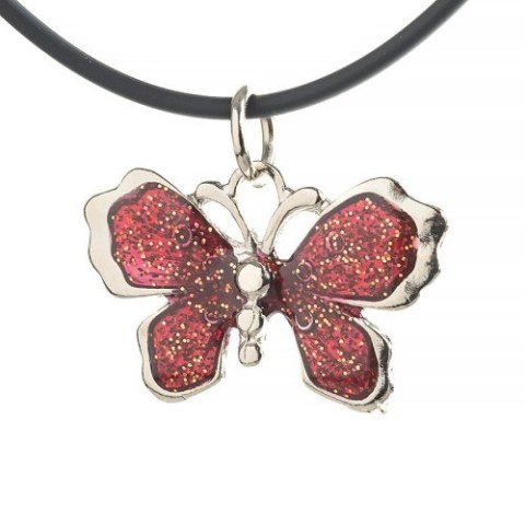 Wisior 10szt MOTYL Z BROKATEM W-03 Wisior 10szt MOTYL Z BROKATEM W-03