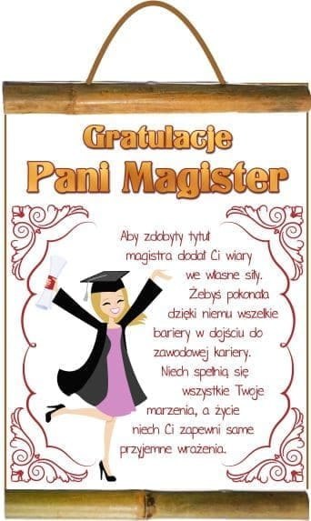 Dyplom - Gratulacje Pani magister Dyplom - Gratulacje Pani magister