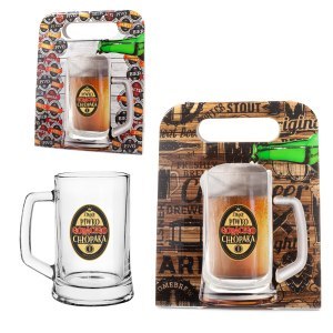 Kufel do piwa w ozdobnym opakowaniu "Zimne Piwko Gorącego Chłopaka" - 500ml Kufel do piwa w ozdobnym opakowaniu "Zimne Piwko Gorącego Chłopaka" - 500ml