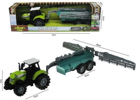 Traktor z przyczepą 27cm ze światłem i dźwiękiem HFU11 Traktor z przyczepą 27cm ze światłem i dźwiękiem HFU11