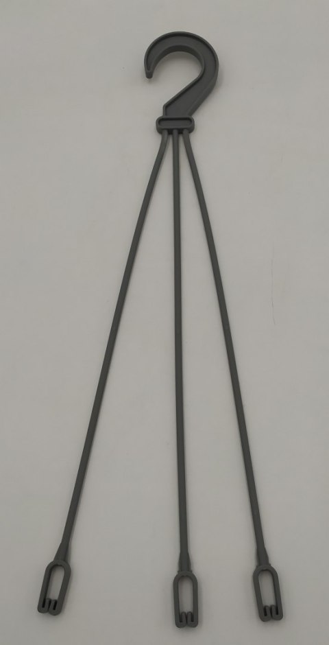 Uchwyt/hak 10szt. do doniczki wiszącej Szary 50cm Uchwyt/hak 10szt. do doniczki wiszącej Szary 50cm