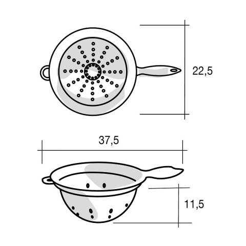 Cedzak durszlak sitko z rączką Soft Cedzak durszlak sitko z rączką Soft