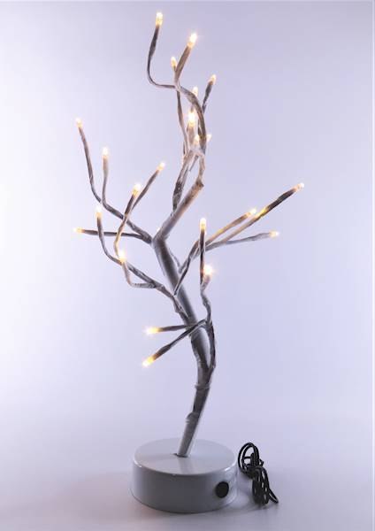 Drzewko świecące wys. 40cm 24 led na baterie kabel USB Drzewko świecące wys. 40cm 24 led na baterie kabel USB