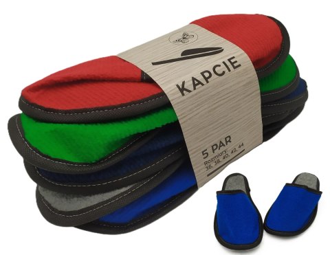 KAPCIE filcowe rozmiar 36, 38, 40, 42, 44 - zestaw 5 par KAPCIE filcowe rozmiar 36, 38, 40, 42, 44 - zestaw 5 par