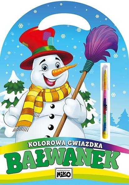 Kolorowa gwiazdka Bałwanek Kolorowa gwiazdka Bałwanek