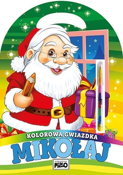 Kolorowa gwiazdka Mikołaj Kolorowa gwiazdka Mikołaj