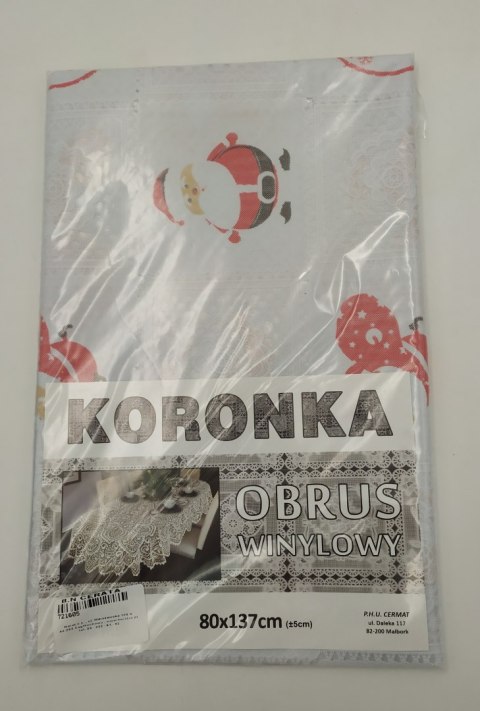 Obrus koronka Boże Narodzenie 80x137 cm Obrus koronka Boże Narodzenie 80x137 cm