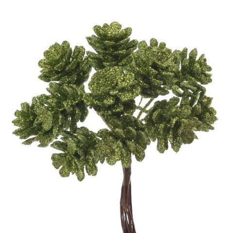 Szyszka na piku 10cm, 12pęcz. x 12szt. ZIELONA QXL8273_09 Szyszka na piku 10cm, 12pęcz. x 12szt. ZIELONA QXL8273_09