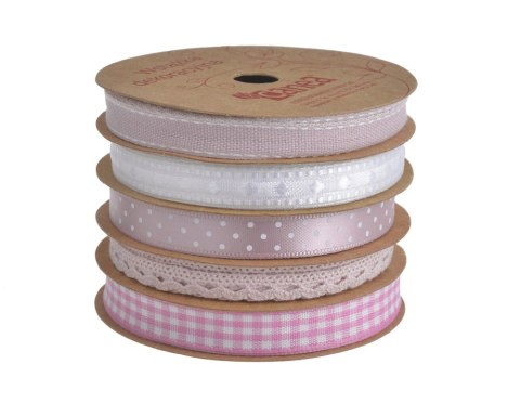 Wstążki ozdobne 1cm x 5m 4sztuki i 0,7cm x 3m, 1sztuka 5szt. YXR-PL1722_05 Wstążki ozdobne 1cm x 5m 4sztuki i 0,7cm x 3m, 1sztuka 5szt. YXR-PL1722_05