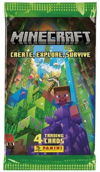 Karty saszetki 4szt. PANINI MINECRAFT Z5162 Karty saszetki 4szt. PANINI MINECRAFT Z5162