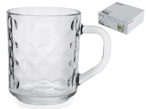 Kubek szklany prosty 6szt FALA 250ml Kubek szklany prosty 6szt FALA 250ml
