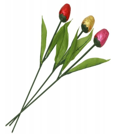 Kwiat Czekoladowy Tulipan w wazonie 16g x 18 szt Kwiat Czekoladowy Tulipan w wazonie 16g x 18 szt