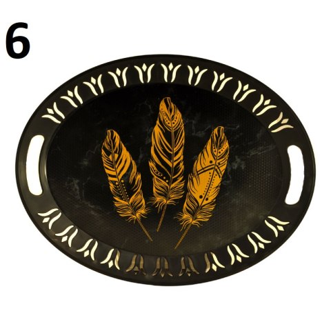 Owalna taca dekoracyjna plastikowa 42,5x32,5cm Owalna taca dekoracyjna plastikowa 42,5x32,5cm