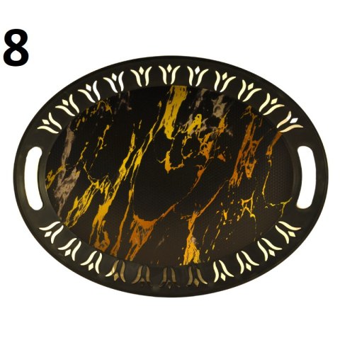 Owalna taca dekoracyjna plastikowa 42,5x32,5cm Owalna taca dekoracyjna plastikowa 42,5x32,5cm