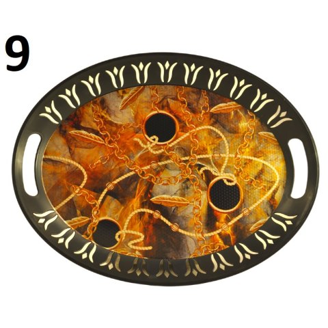 Owalna taca dekoracyjna plastikowa 42,5x32,5cm Owalna taca dekoracyjna plastikowa 42,5x32,5cm