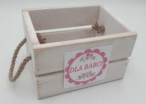 Skrzynka drewniana 15x14 cm h-13 dla BABCI Skrzynka drewniana 15x14 cm h-13 dla BABCI