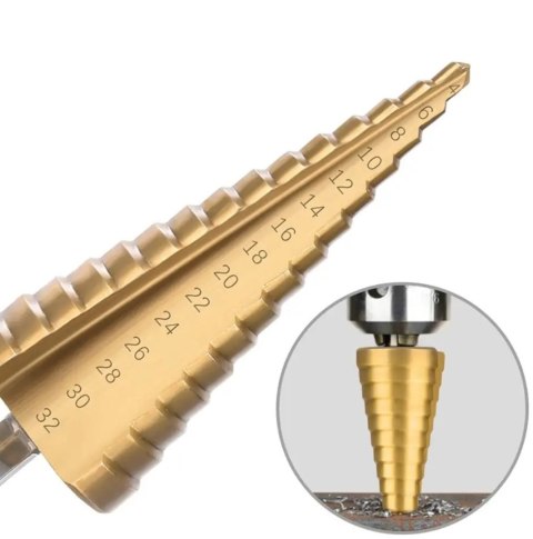 Wiertła stożkowe 3szt. 4-32mm NZ16 Wiertła stożkowe 3szt. 4-32mm NZ16
