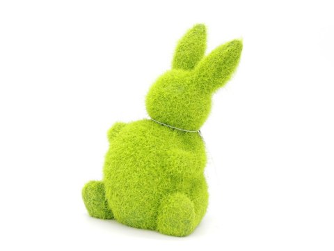 Figurka flokowana królik z jajkiem 8,8 x 8,5 x 14,5 cm Figurka flokowana królik z jajkiem 8,8 x 8,5 x 14,5 cm