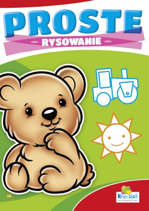 Kolorowanka A4 16 str. proste rysowanie Miś Kolorowanka A4 16 str. proste rysowanie Miś