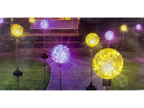 Lampa solarna ogrodowa kula RGB - 2szt. 6010 Lampa solarna ogrodowa kula RGB - 2szt. 6010