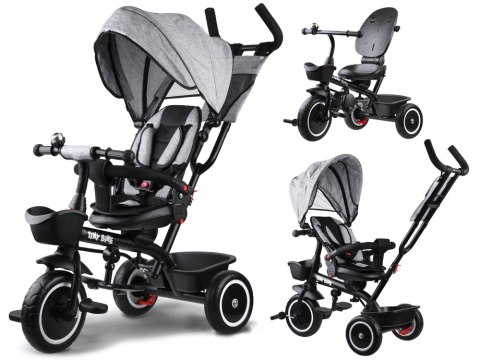 Rowerek dziecięcy trójkołowy Tiny Bike 3w1 z daszkiem OBRACANY SP0650SZ Rowerek dziecięcy trójkołowy Tiny Bike 3w1 z daszkiem OBRACANY SP0650SZ