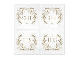 Serwetki IHS 33x33cm złoty | SP33-95-019