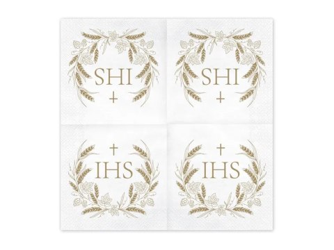Serwetki IHS 33x33cm złoty | SP33-95-019 Serwetki IHS 33x33cm złoty | SP33-95-019